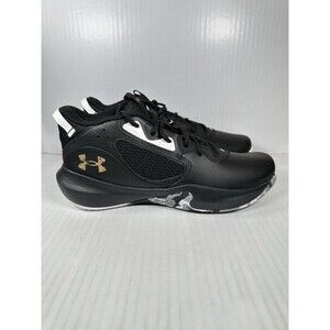 Size 11.5 Mens Under Armour UA Lockdown 6 Basketball Shoe Black Gold 3025616-003